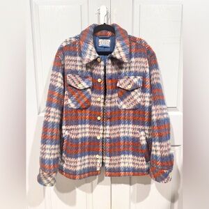 Scotch & Soda Brushed Wool Blend Check Overshirt Men’s Medium